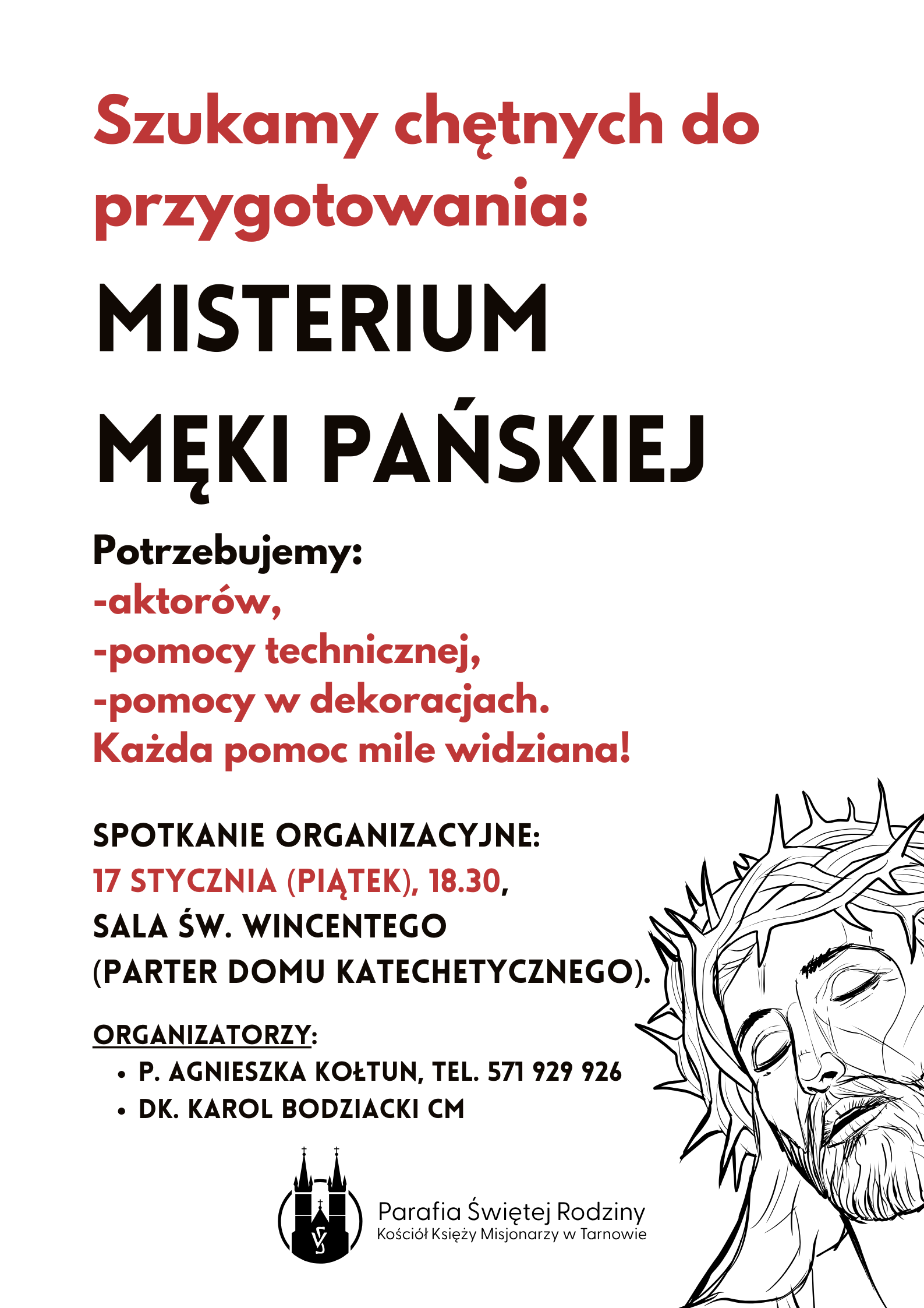 Read more about the article Przygotowanie Misterium Męki Pańskiej